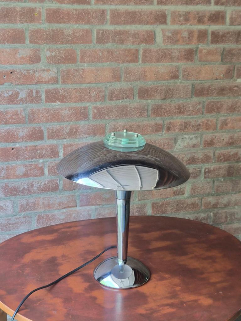 Vintage chrome mushroom lamp Tokyo, Ophalen of Verzenden