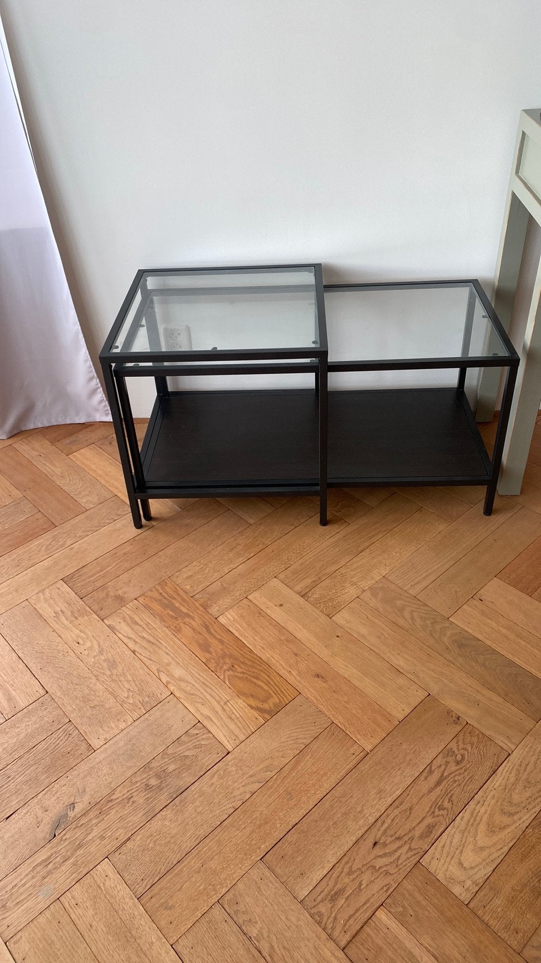 Ikea double table, Ophalen, 50 tot 100 cm, Zo goed als nieuw, Minder dan 50 cm