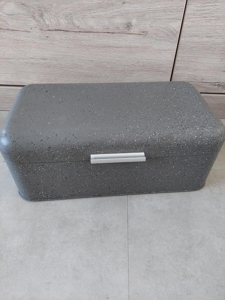 Mooie broodtrommel 42x22 cm, Broodtrommel, Ophalen of Verzenden, Gebruikt, Grijs