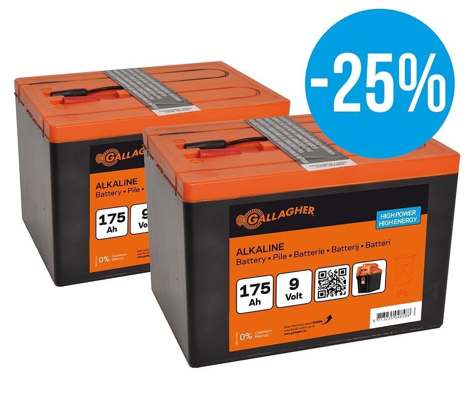 Batterij Gallagher 175Ah duopack  schikdraadapparaat, Verzenden, Nieuw