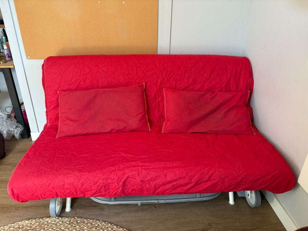 Ikea slaapbank, Ophalen, Gebruikt, Tweepersoons, 140 cm
