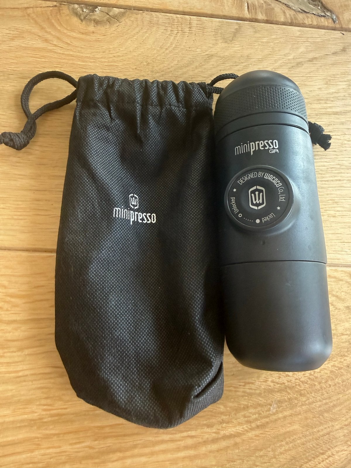 Wacaco Minipresso GR Draagbaar Espresso Apparaat, Witgoed en Apparatuur, Koffiezetapparaten, Ophalen, Espresso apparaat, Gemalen koffie