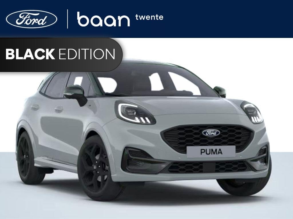 Ford Puma 1.0 155 PK Automaat Hybrid ST-Line | Black Pack |, Auto's, 12 maanden, Stof, Puma, Zwart