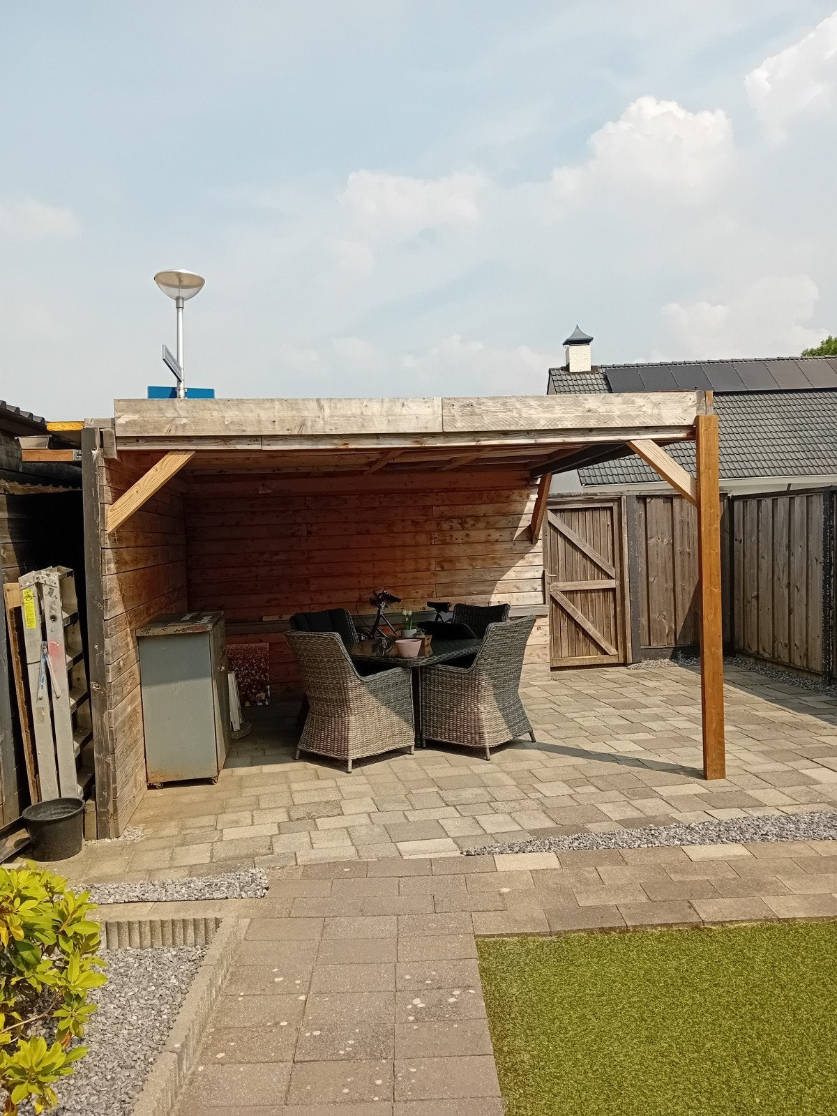 overkapping 4 x 4 meter, Ophalen, Veranda