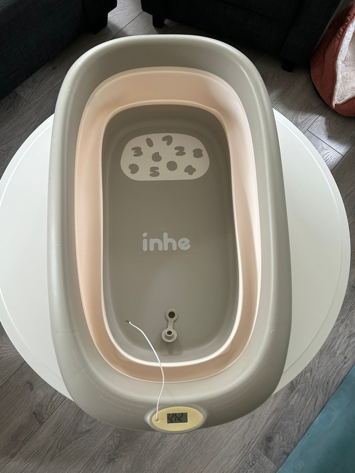 Opvouwbaar baby/kinderbadje met thermometer, Ophalen, Zo goed als nieuw, Badje