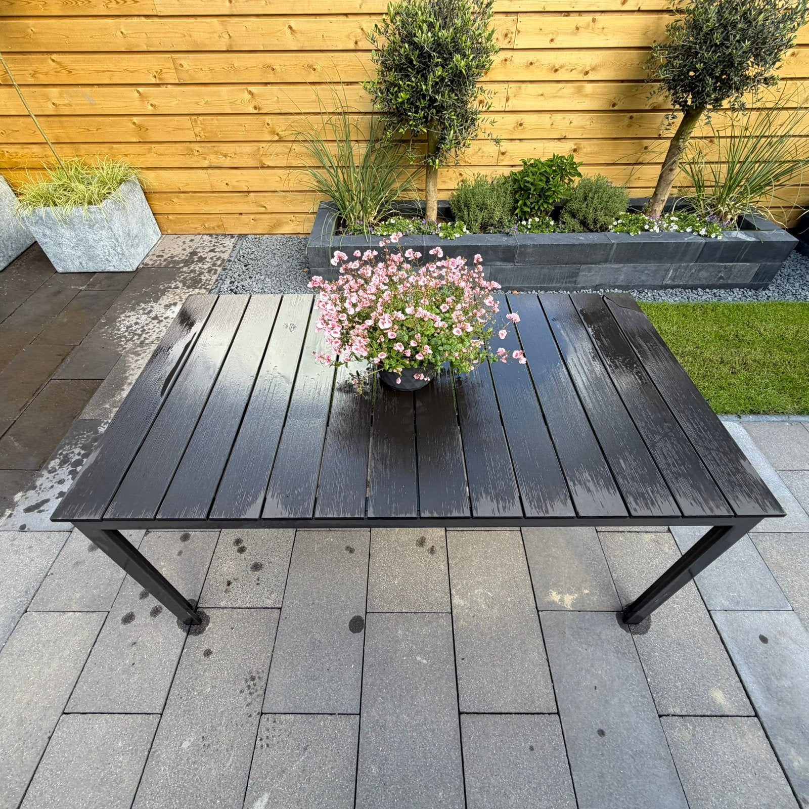 Bellagio tuintafel, Tuin en Terras, Tuintafels, Ophalen, Gebruikt, Rechthoekig, Aluminium