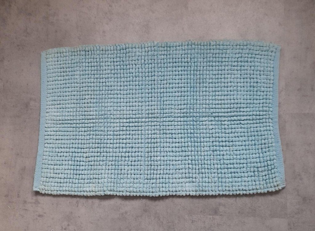 badmat, Ophalen of Verzenden, Gebruikt, Blauw, Badmat
