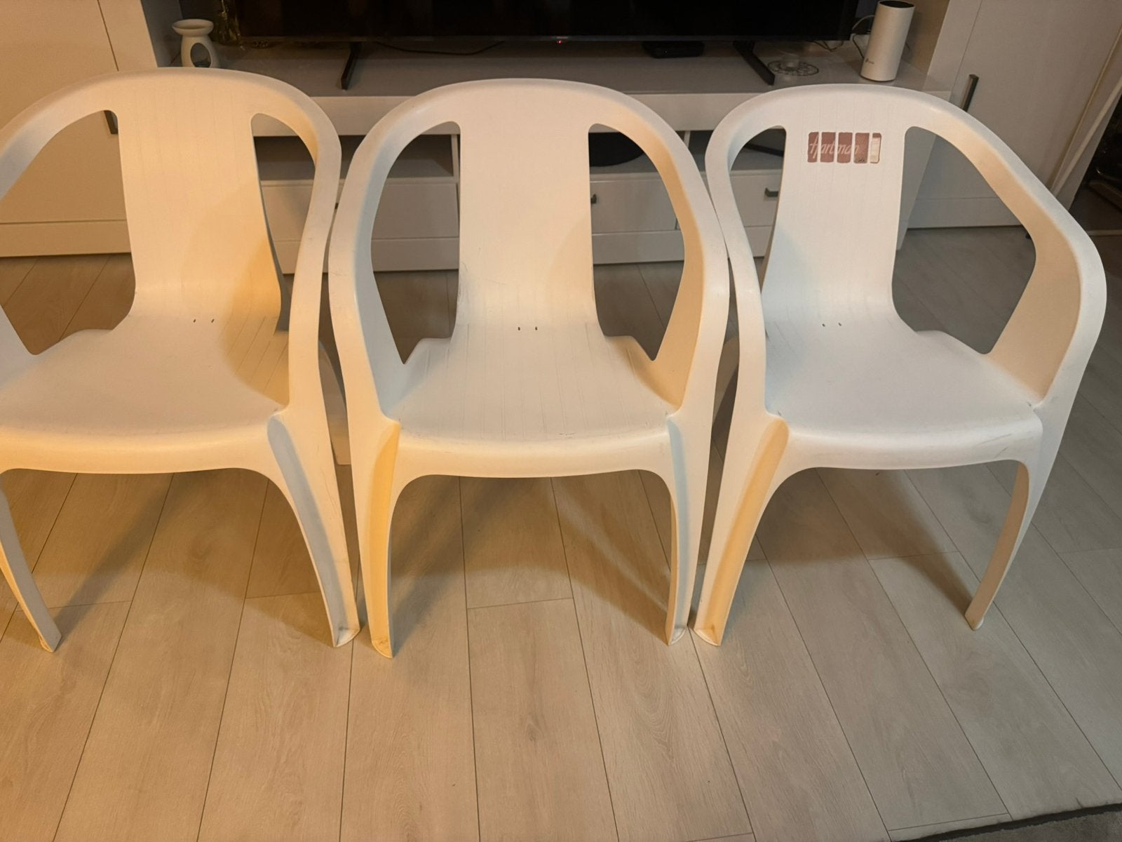 Tuin kuipstoelen, Ophalen of Verzenden, Zo goed als nieuw, Wit