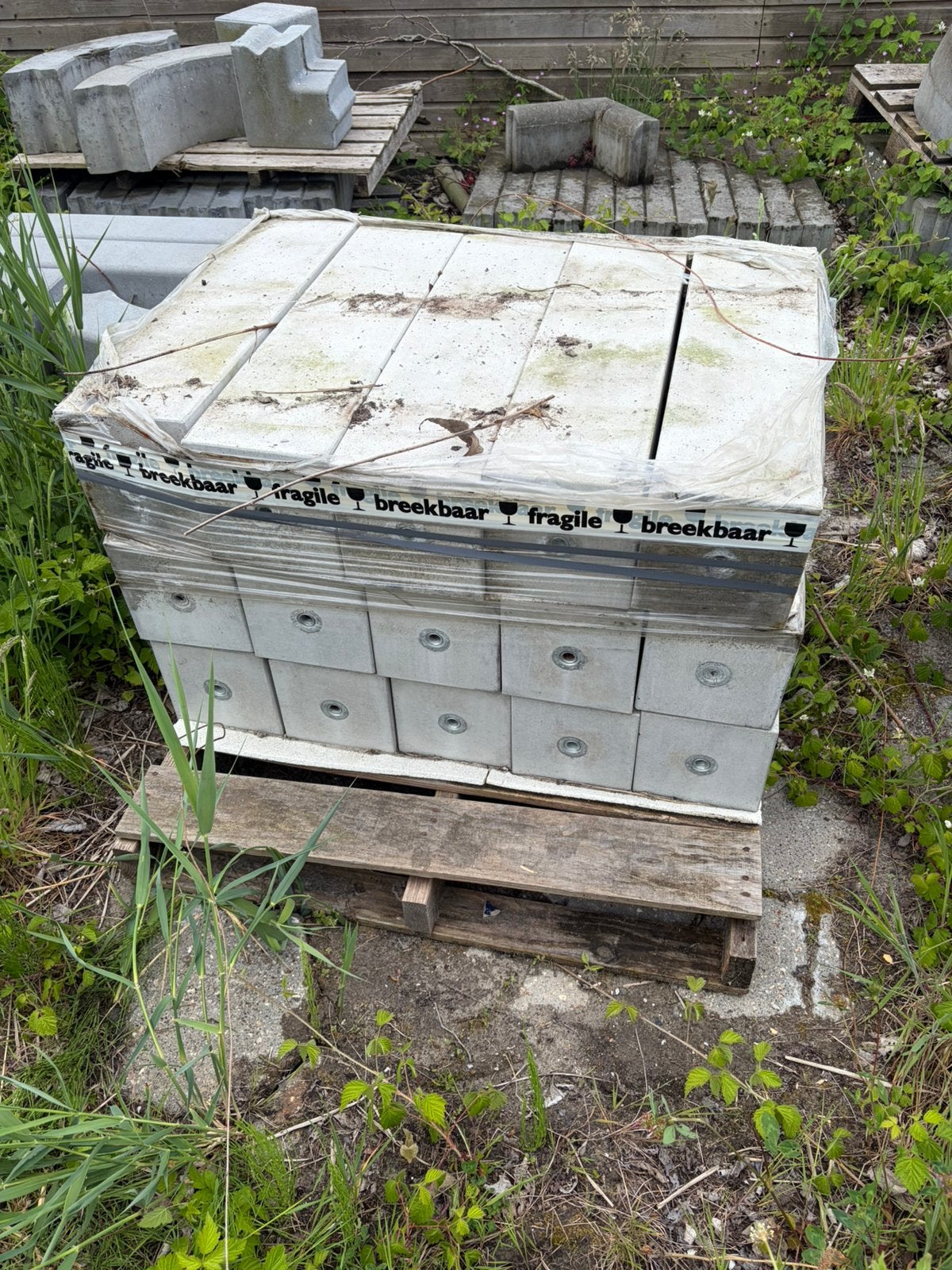 Betonpoeren 20x20x80cm met M20 aansluiting, Ophalen, Nieuw