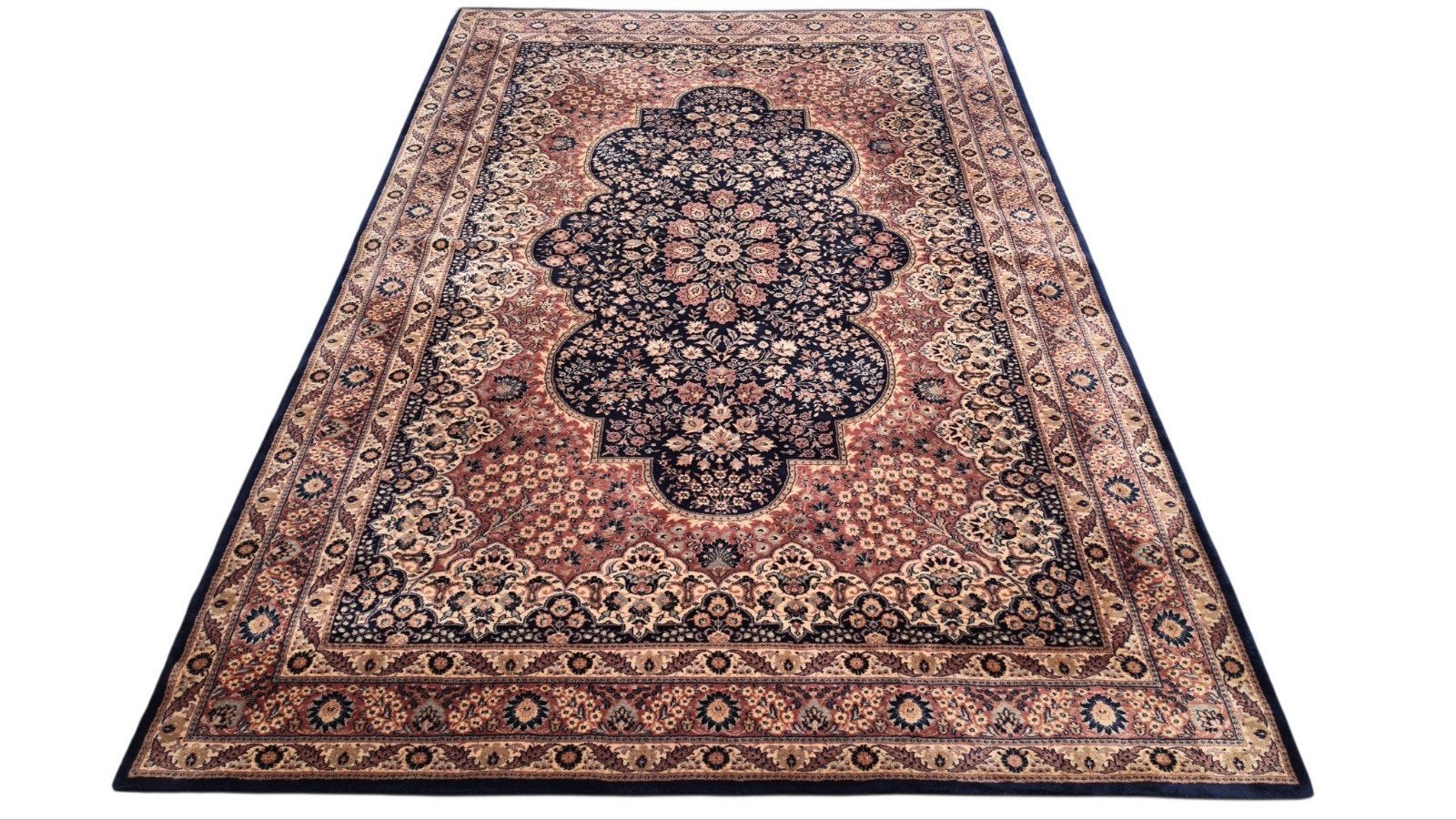 Vintage Perzisch wol Khorsabad vloerkleed darkblue 200x302cm, Blauw, 150 tot 200 cm, 200 cm of meer, Www.hypepopup.nl