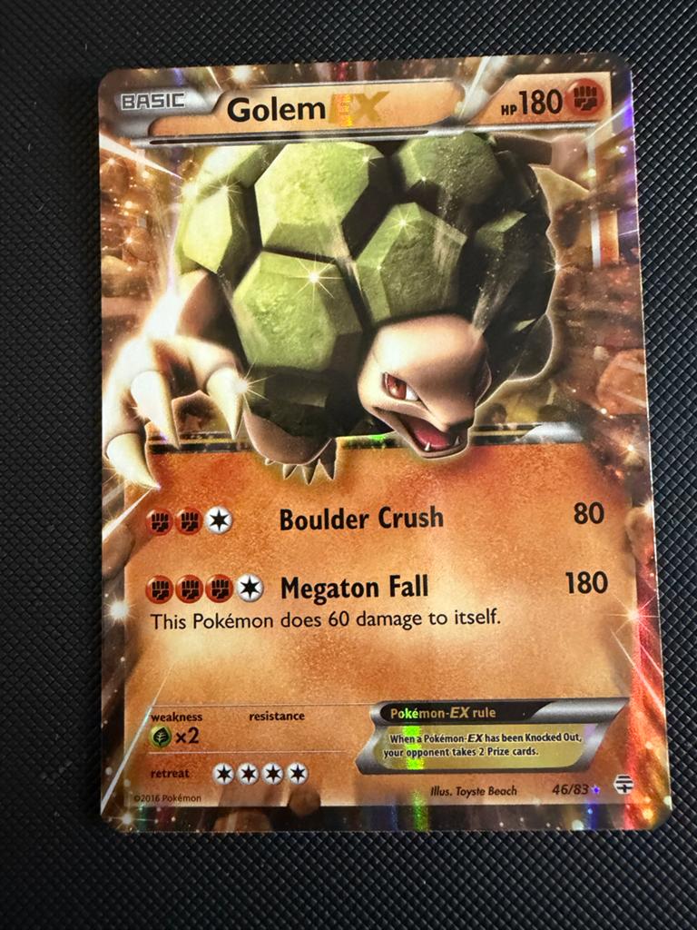 Golem EX 46/83 Near Mint Pokemon Kaart, Ophalen of Verzenden, Zo goed als nieuw, Losse kaart