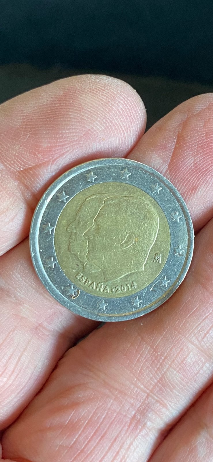 munt:  2,- €  SPANJE, Postzegels en Munten, Munten | Europa | Euromunten, Ophalen of Verzenden, Spanje, 2 euro, Losse munt