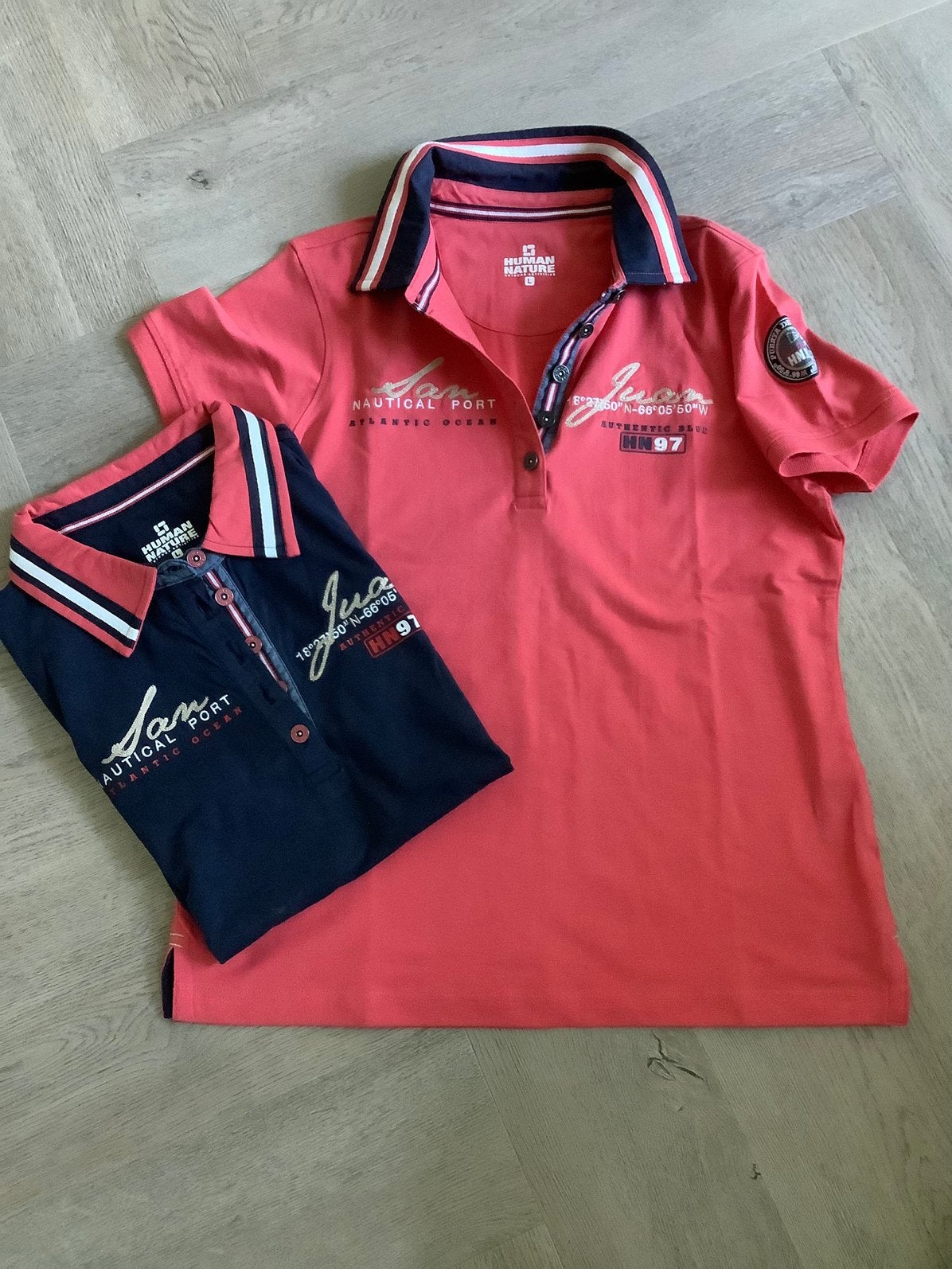 2 dames polos human nature nieuw mt L, Ophalen of Verzenden, Nieuw, Maat 52/54 (L), Overige kleuren