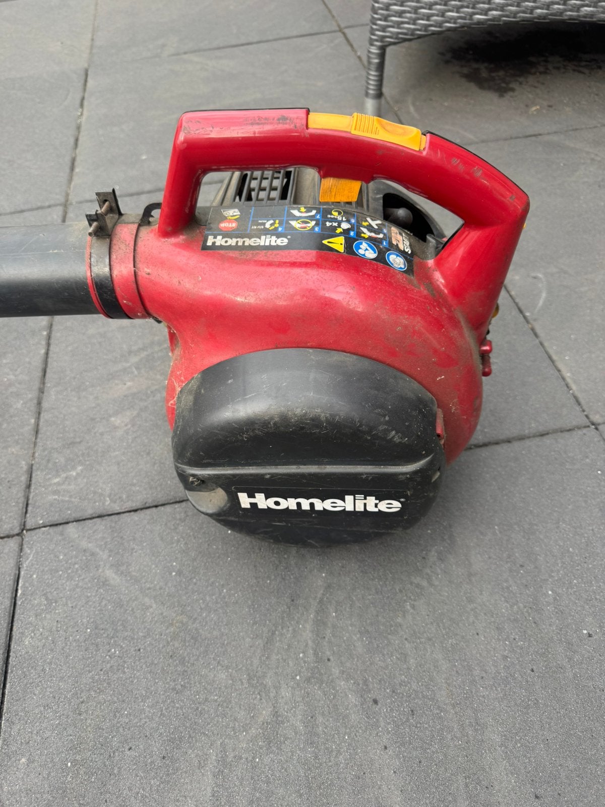 Bladblazer homelite, Tuin en Terras, Ophalen of Verzenden, Gebruikt, Benzine, Handgedragen