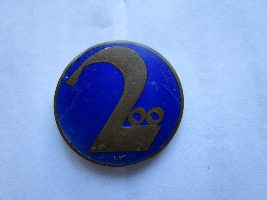 200 Kronen muntje Oostenrijk 1924 met blauw emaille, Verzenden, Oostenrijk, Losse munt
