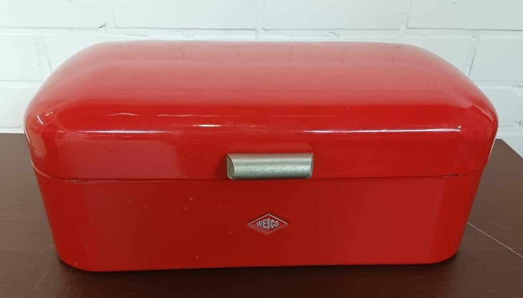 Wesco broodtrommel, Gebruikt, Ophalen of Verzenden, Broodtrommel, Rood
