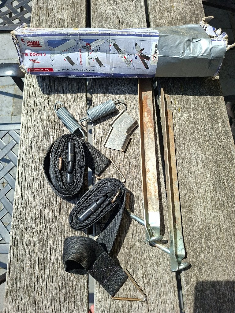 Fiamma luifelstormbanden set, Ophalen of Verzenden, Gebruikt