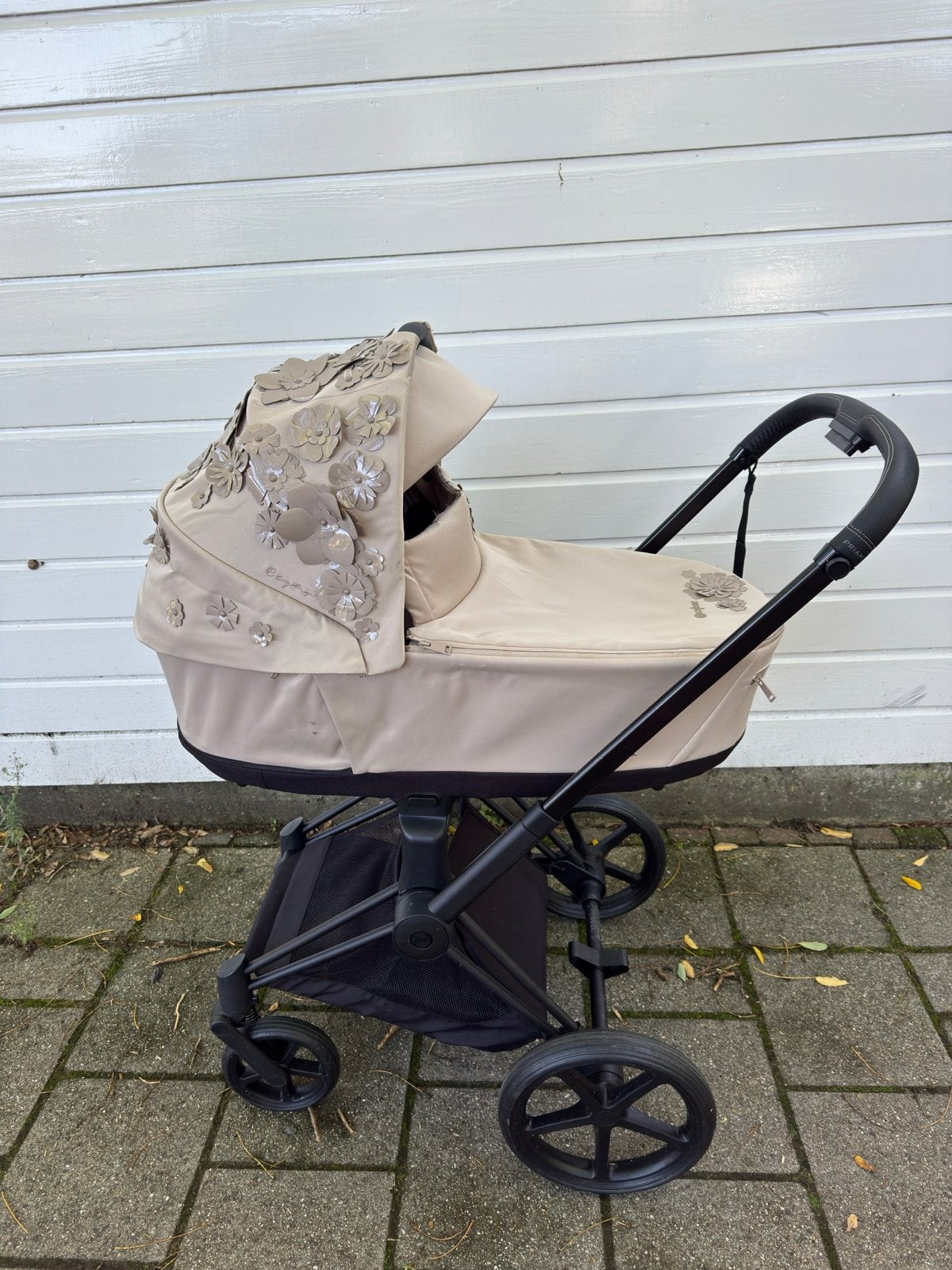 Cybex Priam Simply Flowers Nude Combiwagen met Stoelpakket, Kinderen en Baby's, Zo goed als nieuw, Combiwagen, Met reiswieg, Ophalen
