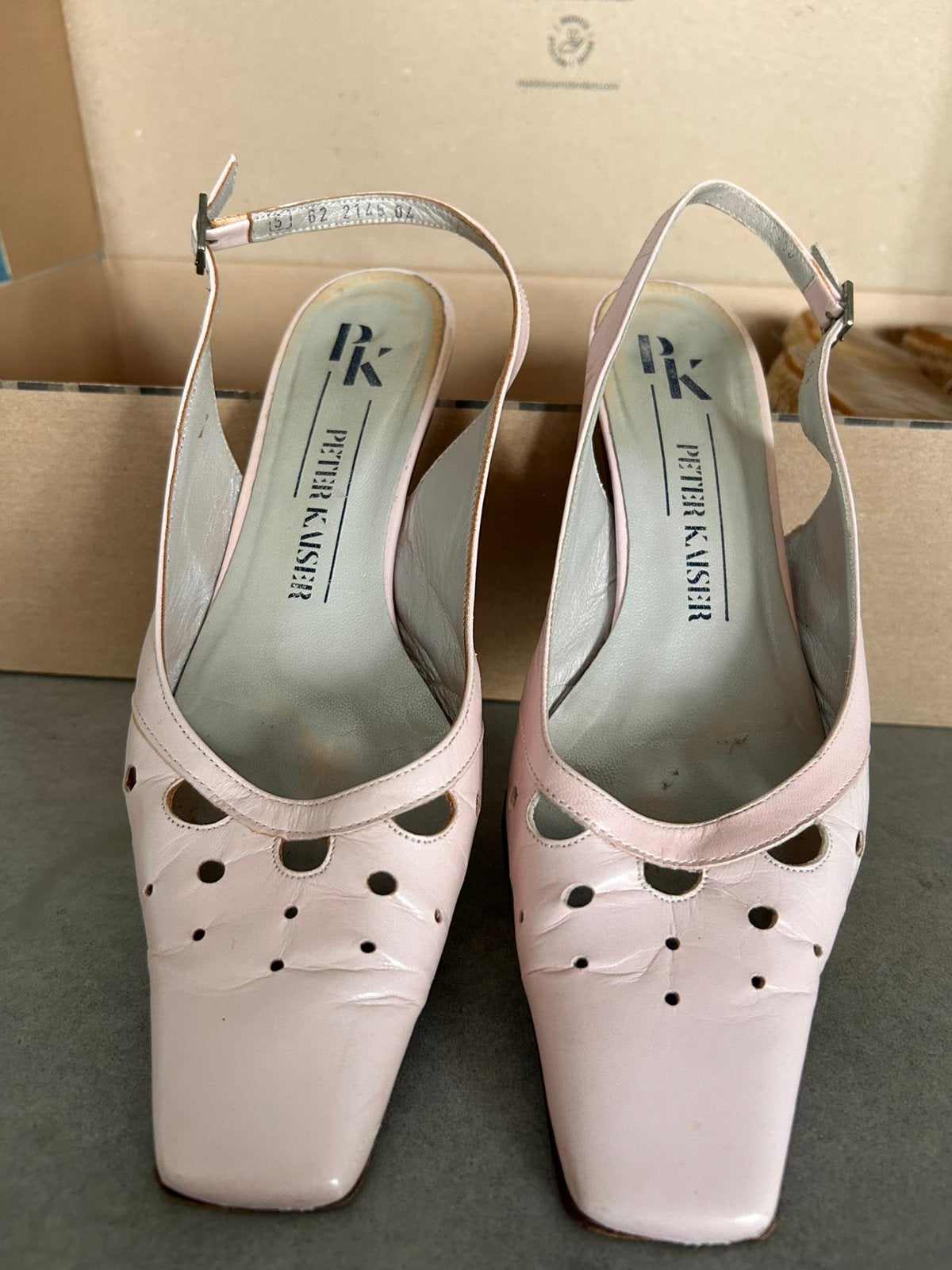 Peter Kaiser slingback pumps mt 38, Kleding | Dames, Ophalen of Verzenden, Gedragen, Roze