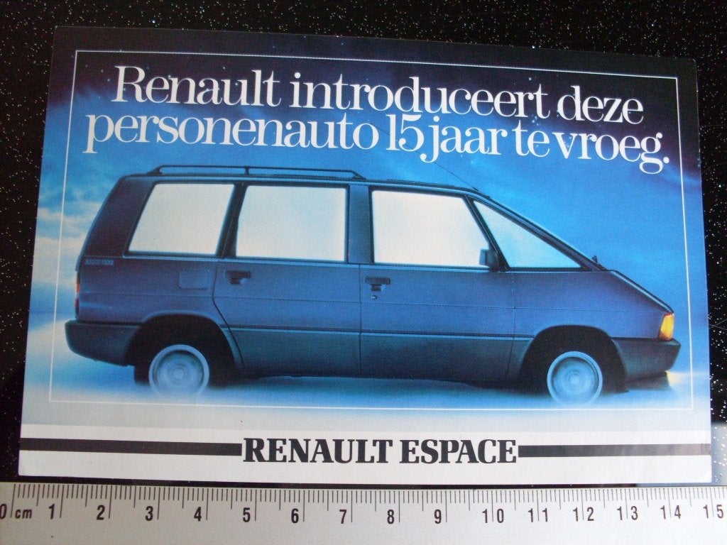 sticker renault espace, Verzenden, Zo goed als nieuw, Auto of Motor
