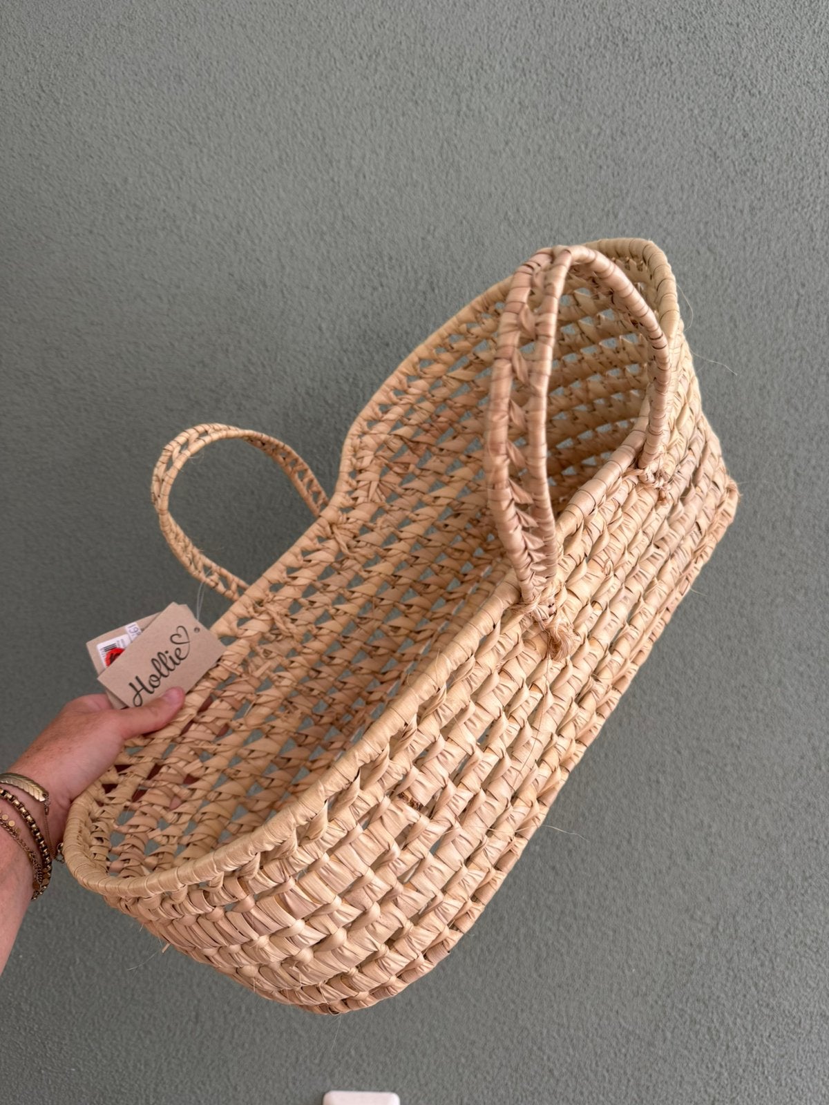 • Leuk rotan poppen bedje •, Kinderen en Baby's, Ophalen, Zo goed als nieuw, Babypop