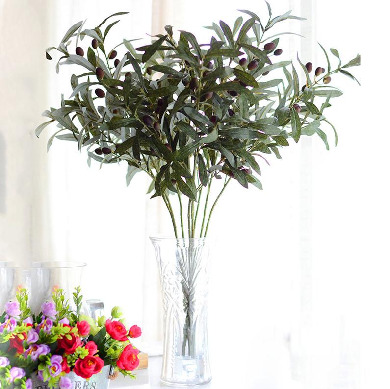 Kunst Olijf Tak / Kunstplant Olijven Plant Bladeren Olijftak, Huis en Inrichting, Woonaccessoires | Kunstplanten en Kunstbloemen