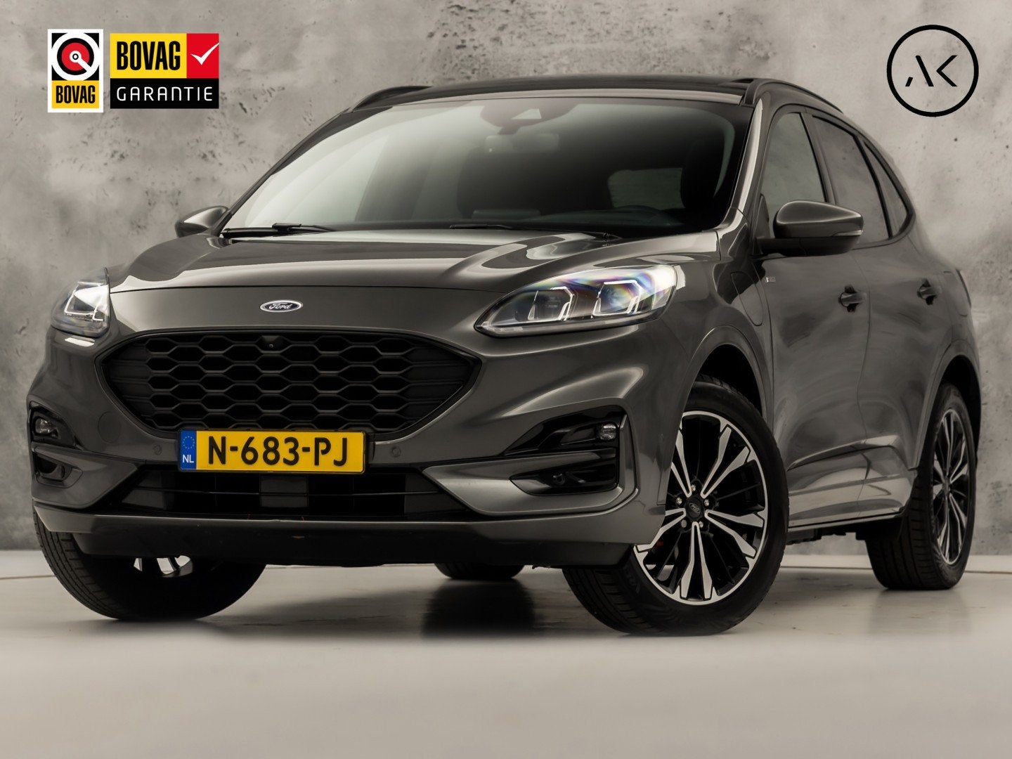 Ford Kuga 2.5 PHEV ST-Line X 225Pk Automaat (PANORAMADAK, 1e, Auto's, 12 maanden, Gebruikt, 4 cilinders, Leder en Stof