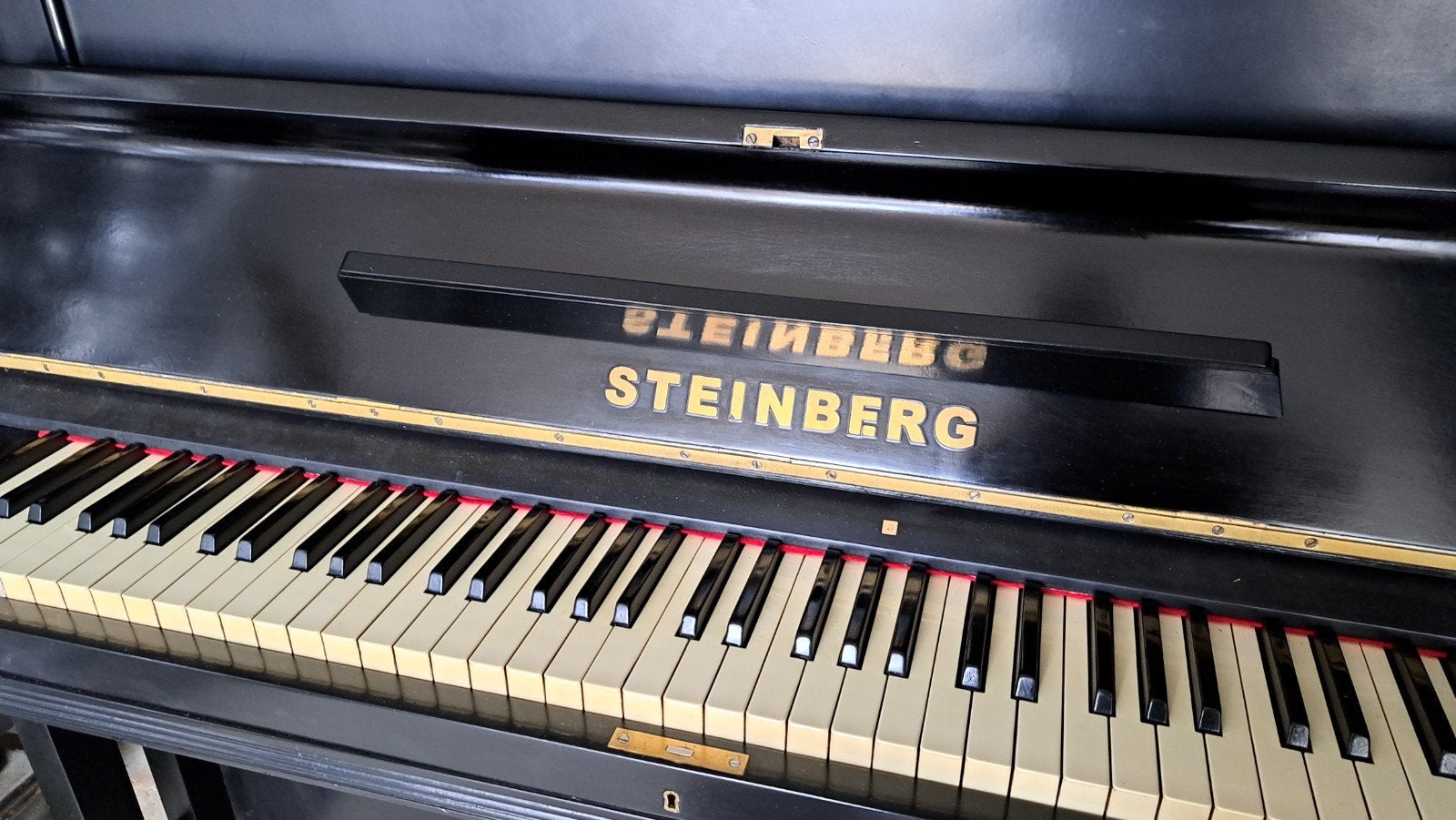 Piano nostalgische volledig gerestaureerd, Ophalen, Gebruikt, Zwart