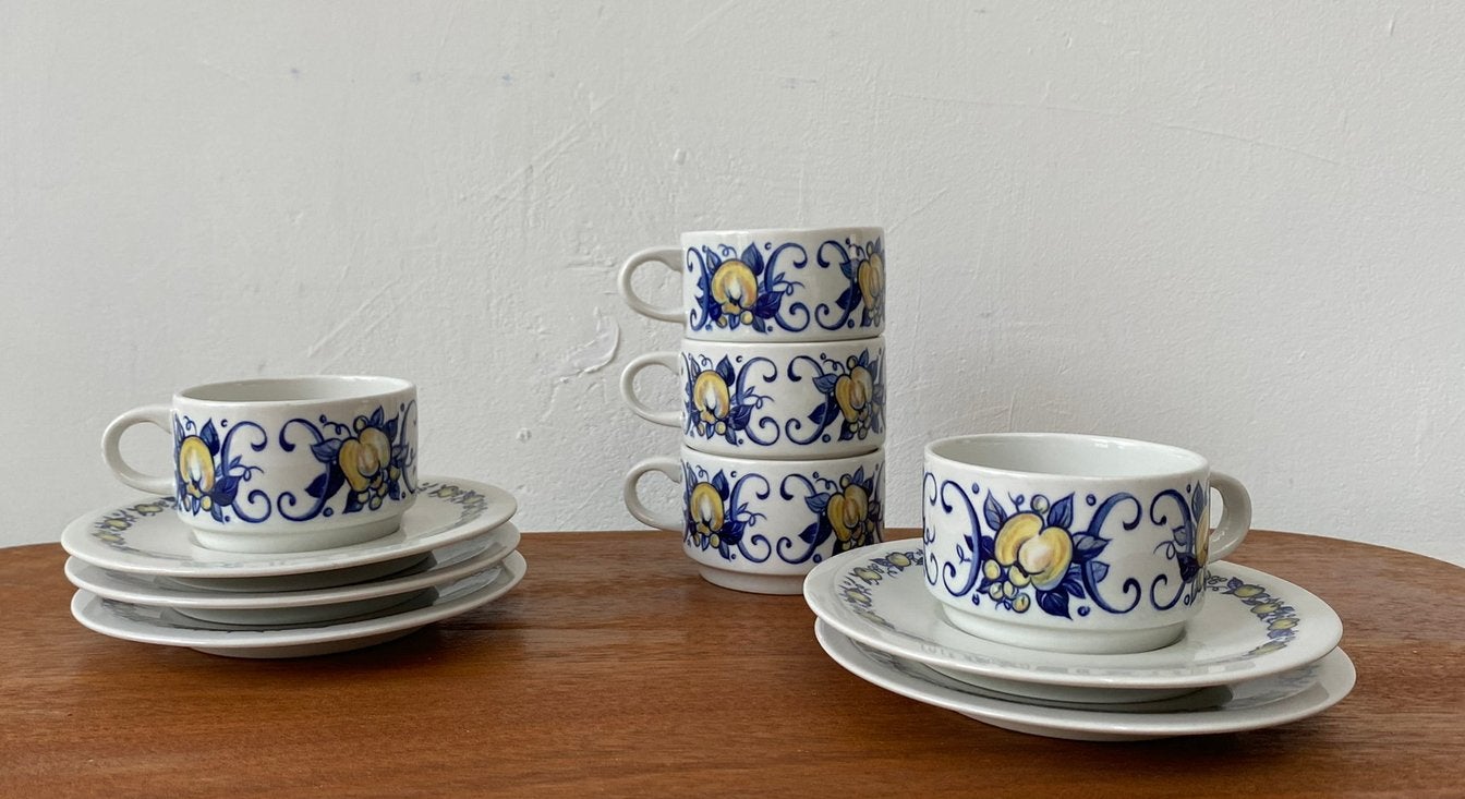 5x Villeroy & Boch Cadiz espresso cup and saucer, Antiek en Kunst, Ophalen of Verzenden