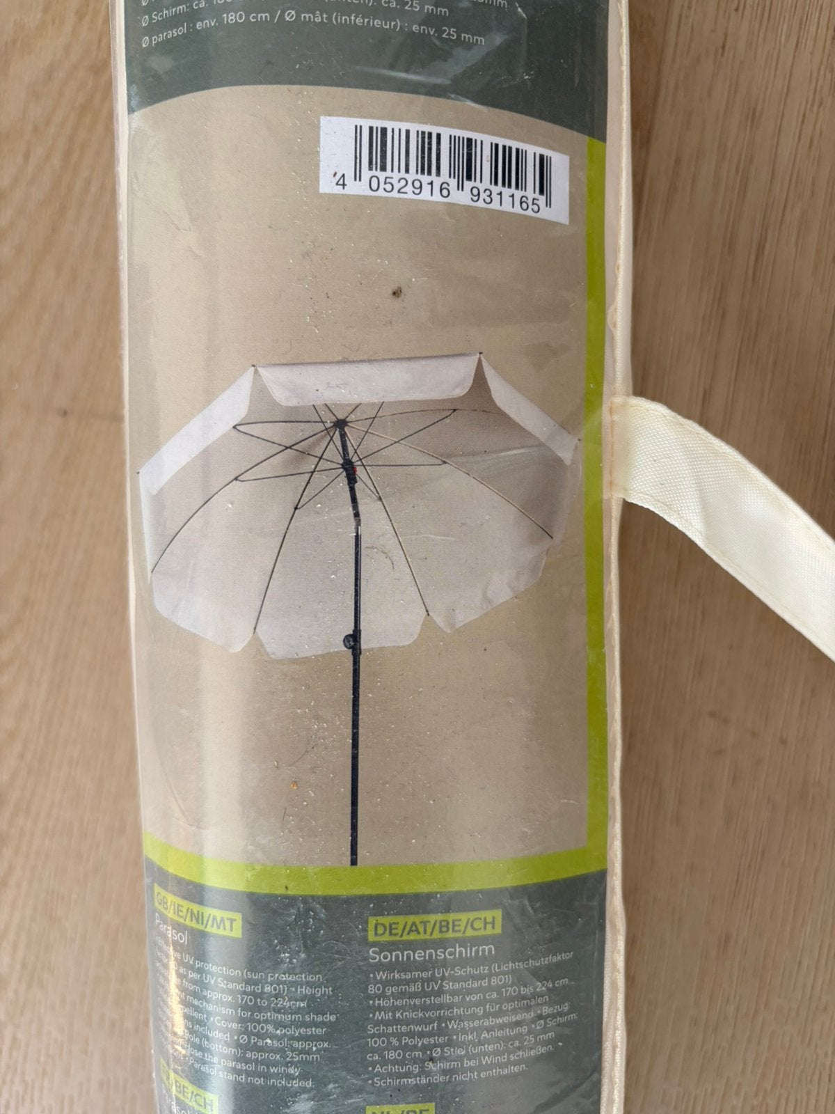 Prachtige nagenoeg nieuwe parasol, Ophalen, Zo goed als nieuw