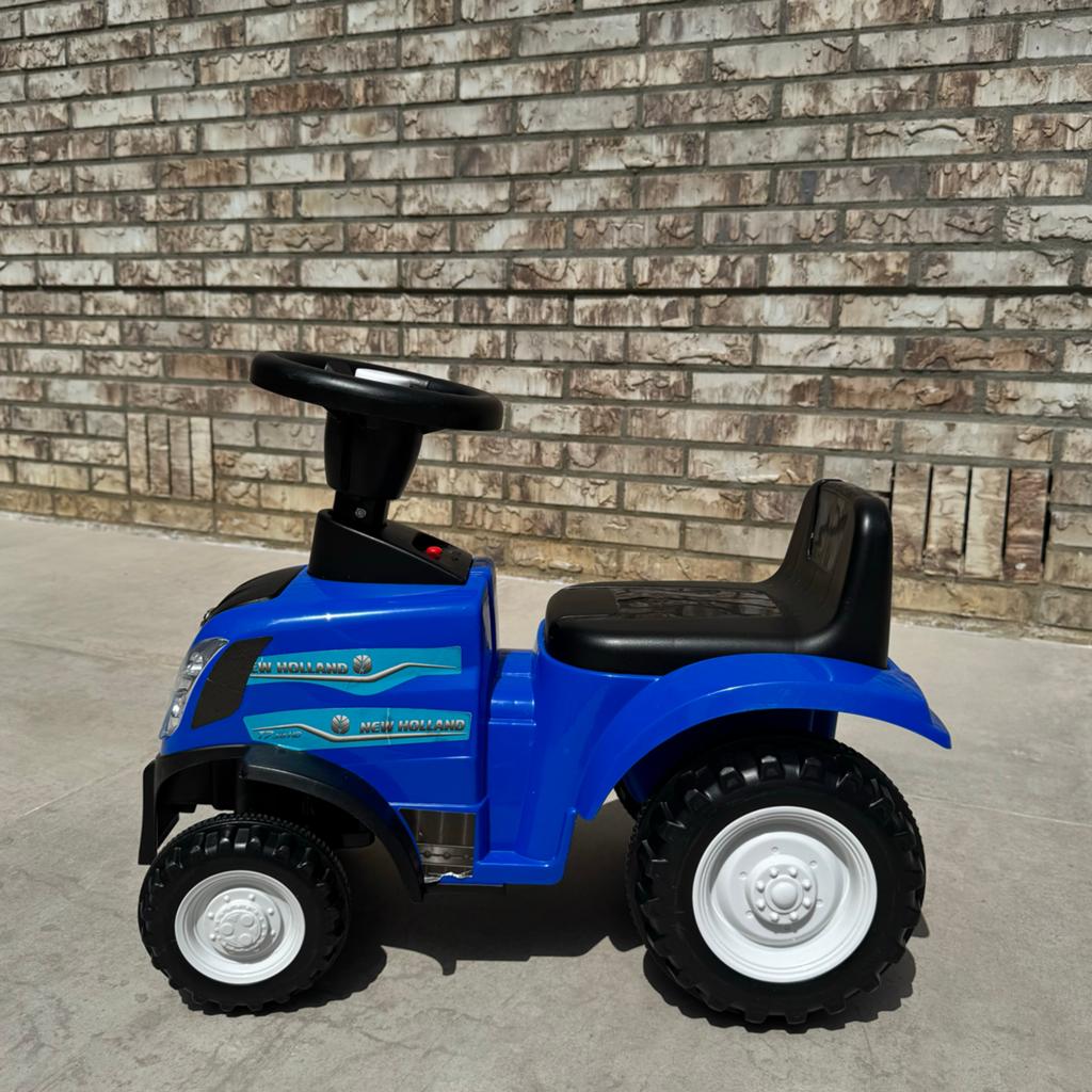 Blauwe New Holland loop-tractor voor kinderen, Ophalen of Verzenden, Gebruikt