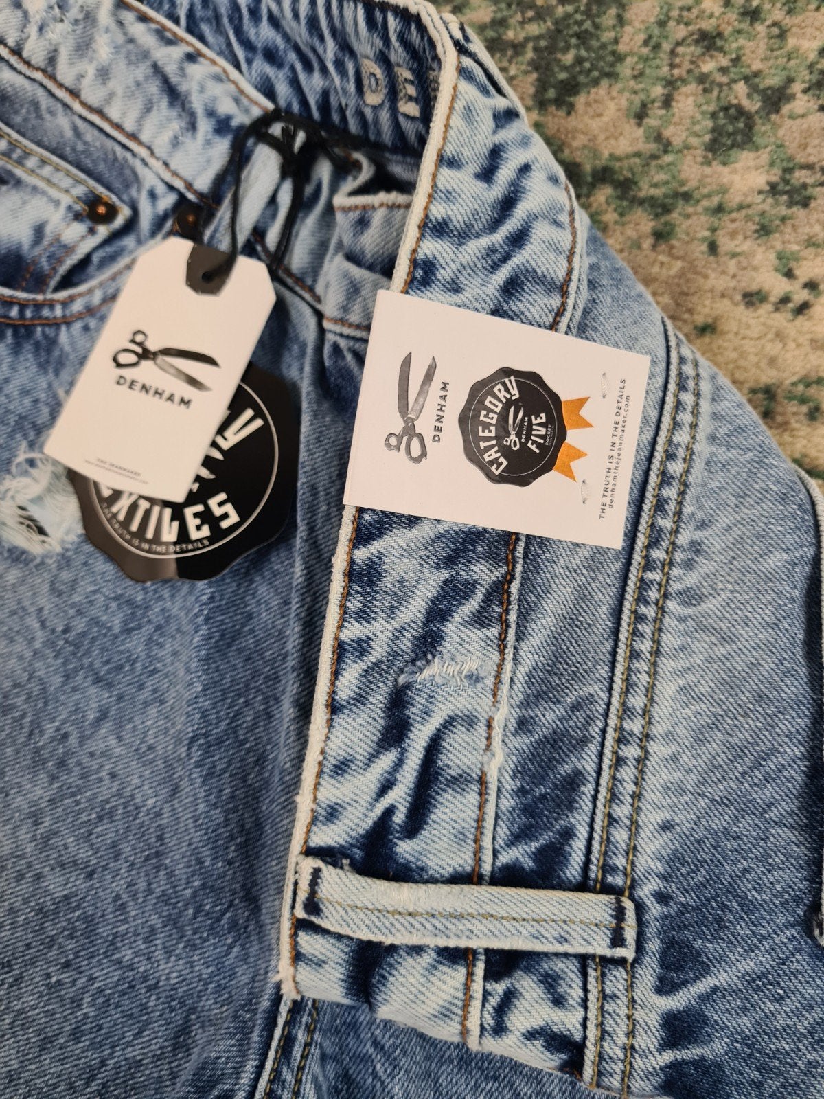 Denham Monroe Girlfriend Tapered Fit W29 L30 Nieuw Tulsi2930, Denham, Blauw, Nieuw, Ophalen of Verzenden