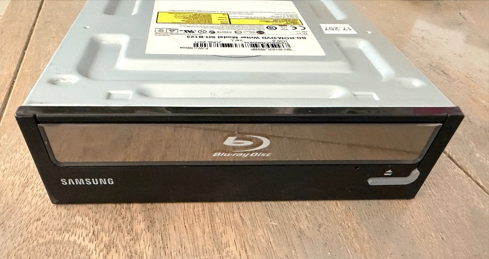 Samsung SH-B123 Blu-ray Disc Combo Drive BD-ROM/DVD Writer, Intern, Gebruikt, Ophalen of Verzenden, Cd
