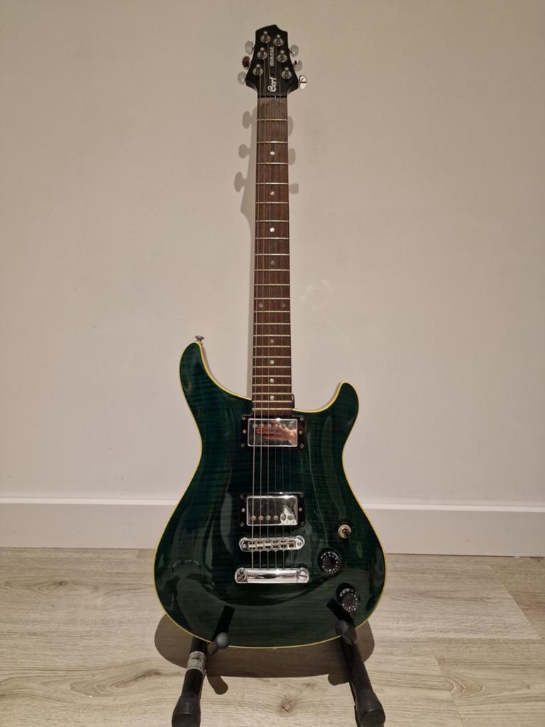 Cort Mirage elektrische gitaar - Groen, Ophalen, Gebruikt, Solid body, Overige merken
