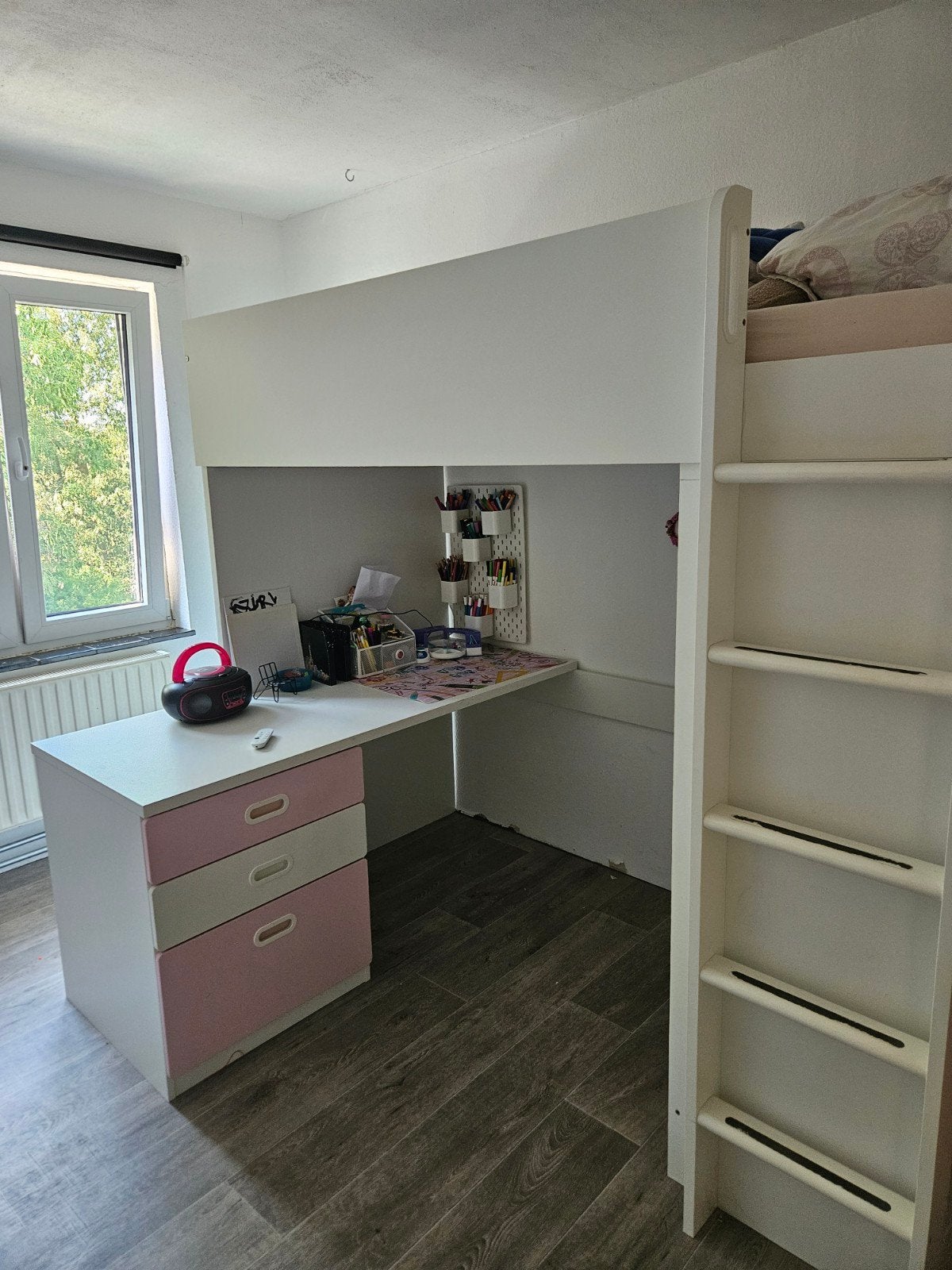 Ikea hoogslaper met bureau, Ophalen, Gebruikt, Hoogslaper