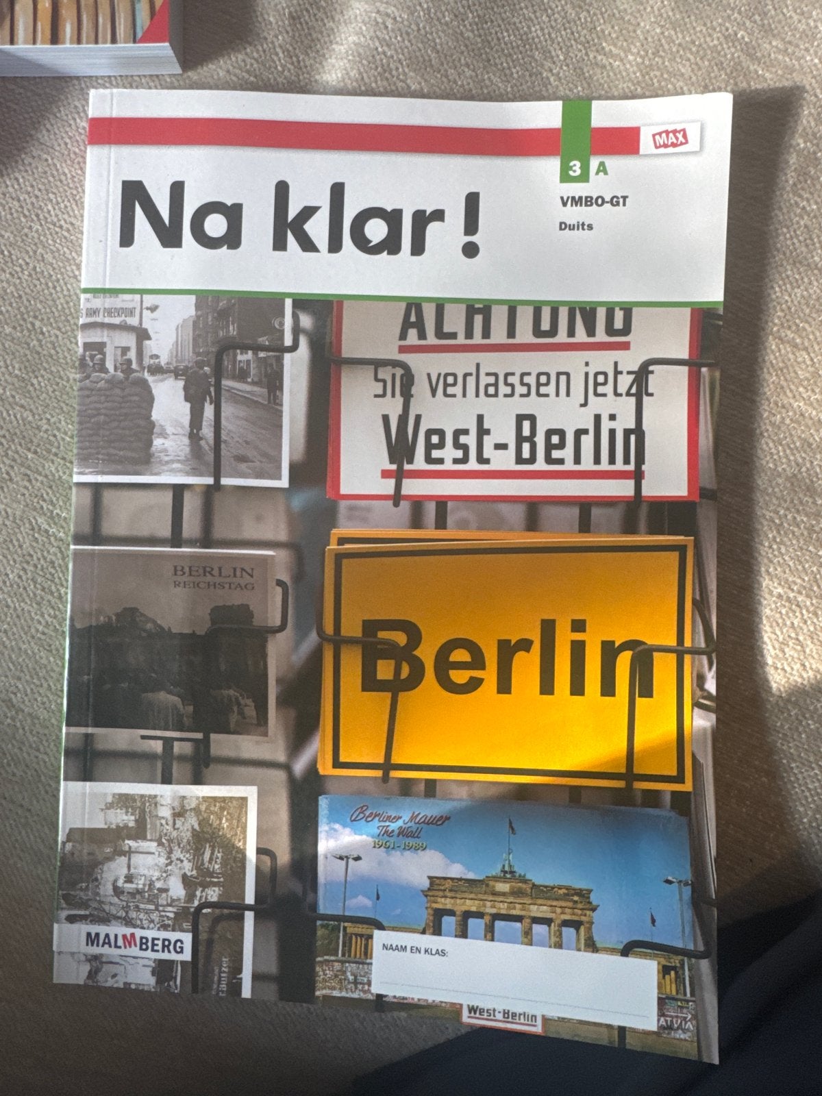 Na klar! 3A VMBO-GT Duits lesboek Malmberg, Verzenden, Zo goed als nieuw, MBO