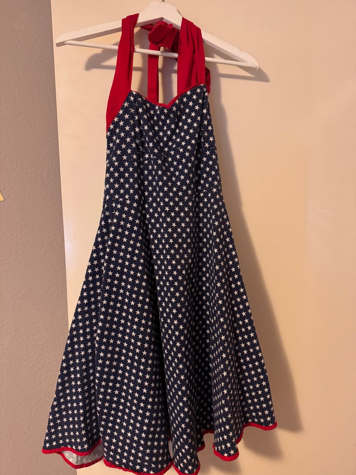 Lindy Bop Jurk met Sterrenprint - Maat L, Kleding | Dames, Blauw, Maat 42/44 (L), Ophalen of Verzenden, Zo goed als nieuw