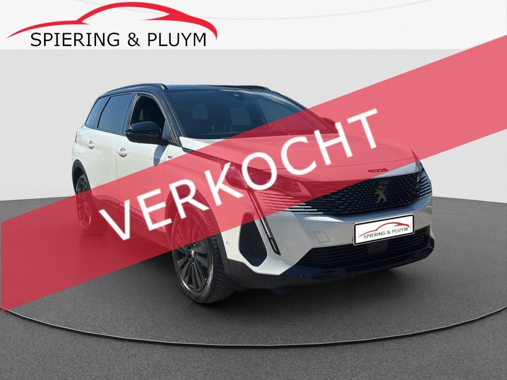 Peugeot 5008 1.6 GT | Trekhaak | Carplay | 7pers | 360 | Foc, Auto's, Peugeot, Bedrijf, Te koop, 360° camera, ABS, Achteruitrijcamera