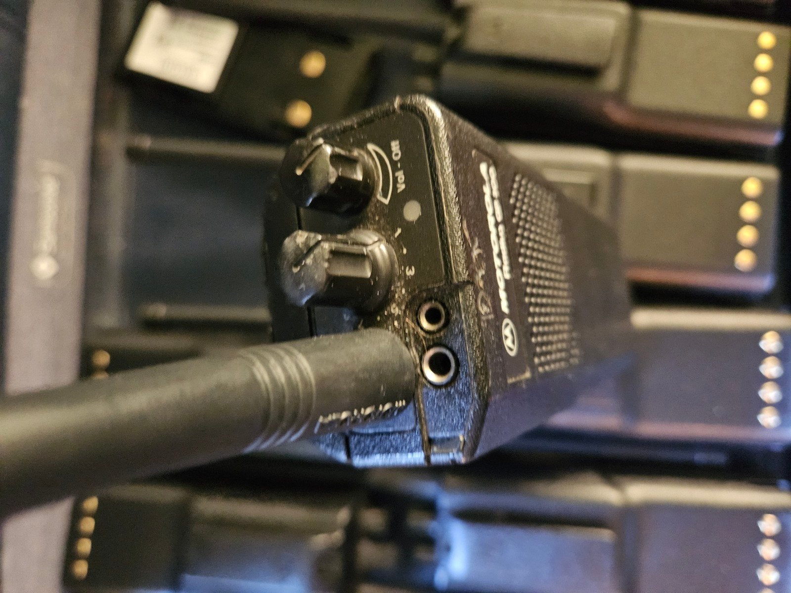 10x Motorola GP300 Portofoons met Laders en Oortjes, Gebruikt, Ophalen of Verzenden, Portofoon of Walkie-talkie, Met broekklem
