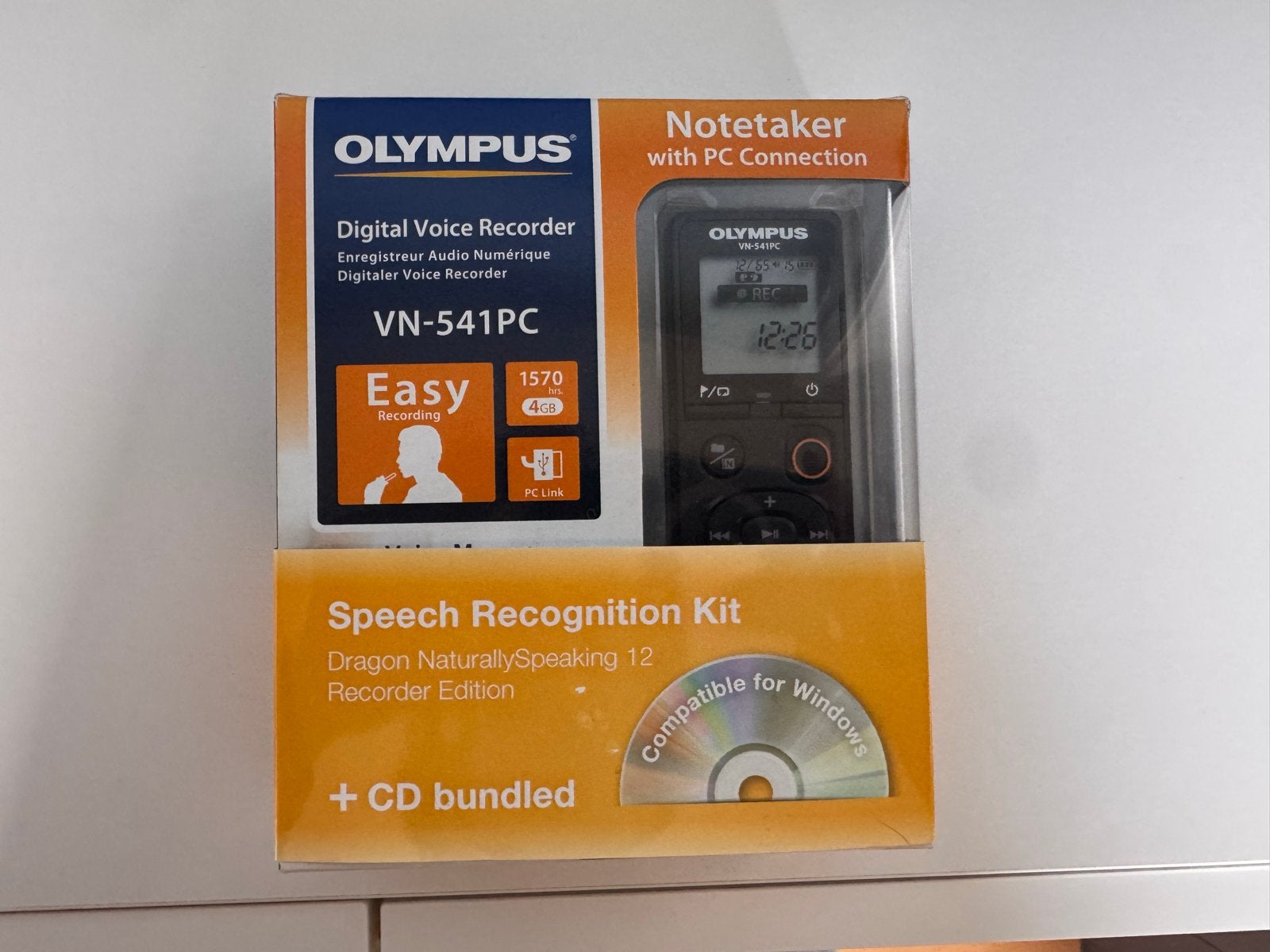 Olympus VN-541PC Digitale Voice Recorder met Spraakherkennin, Ophalen of Verzenden, Nieuw