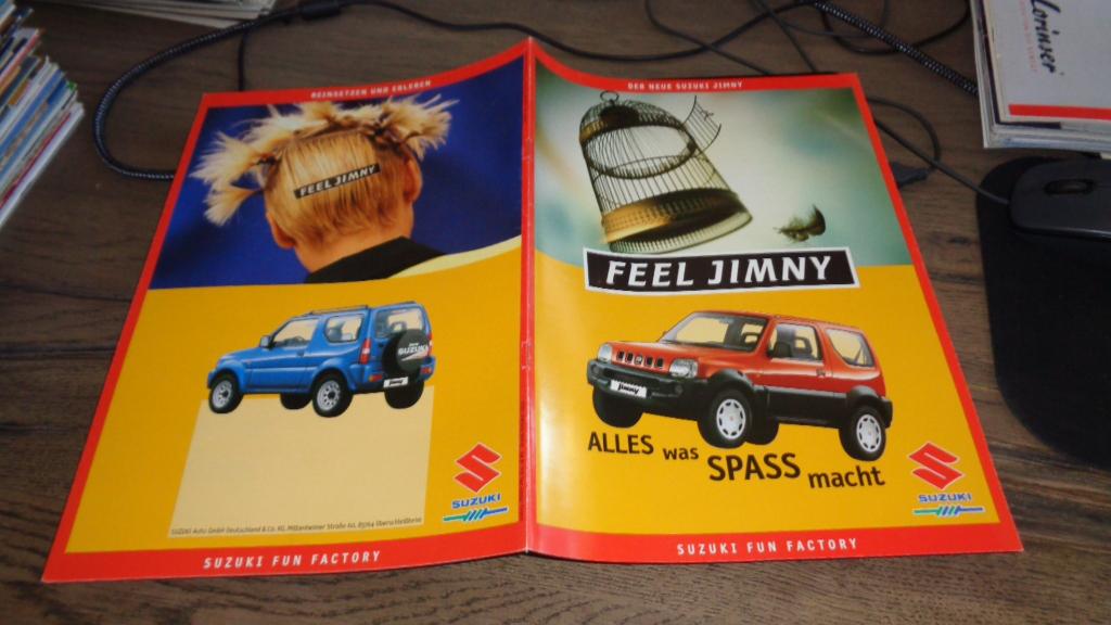 Folder  SUZUKI  JIMMY, Verzenden, Zo goed als nieuw, Overige merken