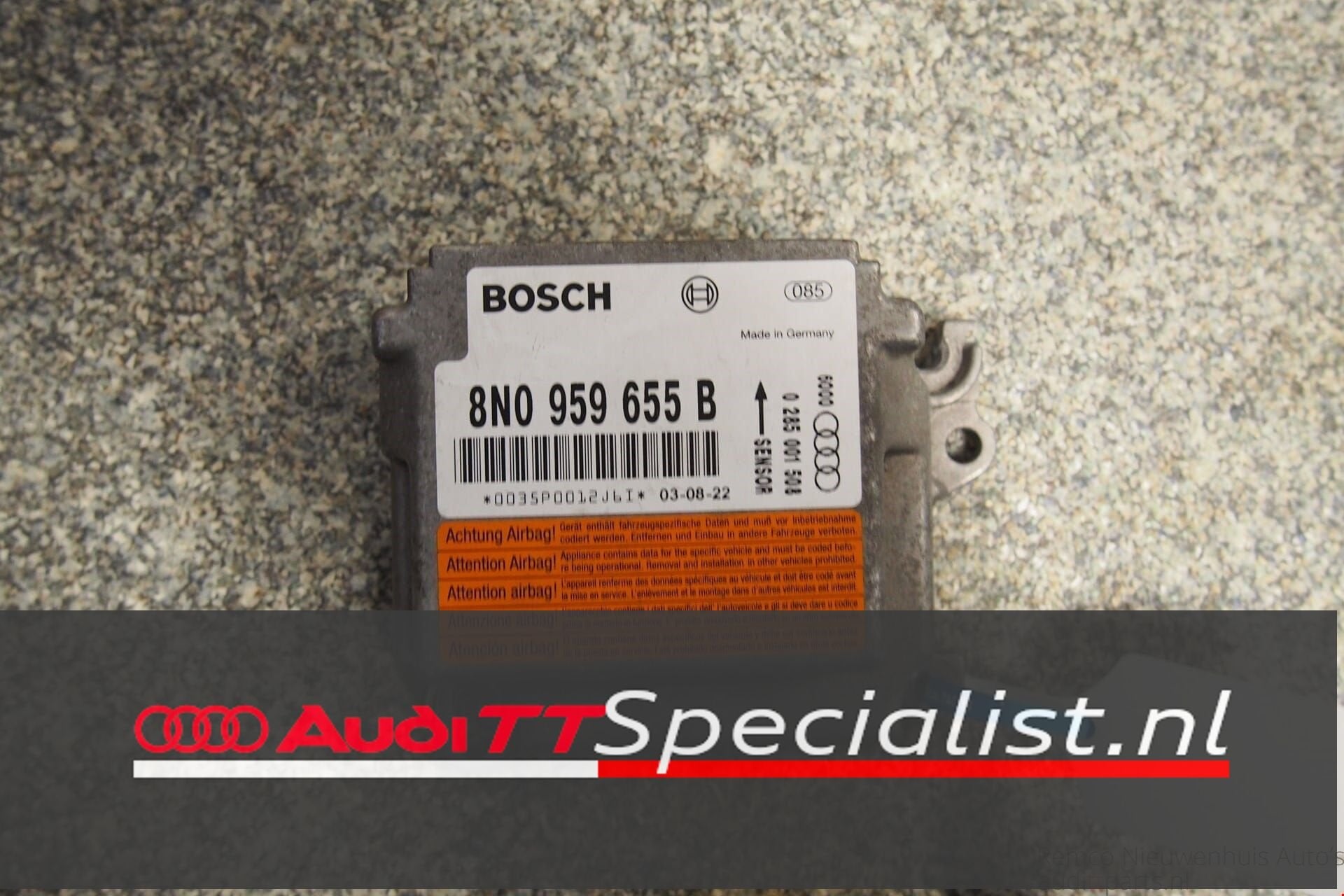 Airbag module/regelapparaat voor airbag Audi TT MK1-8N, Auto-onderdelen, Gebruikt, -, -, -