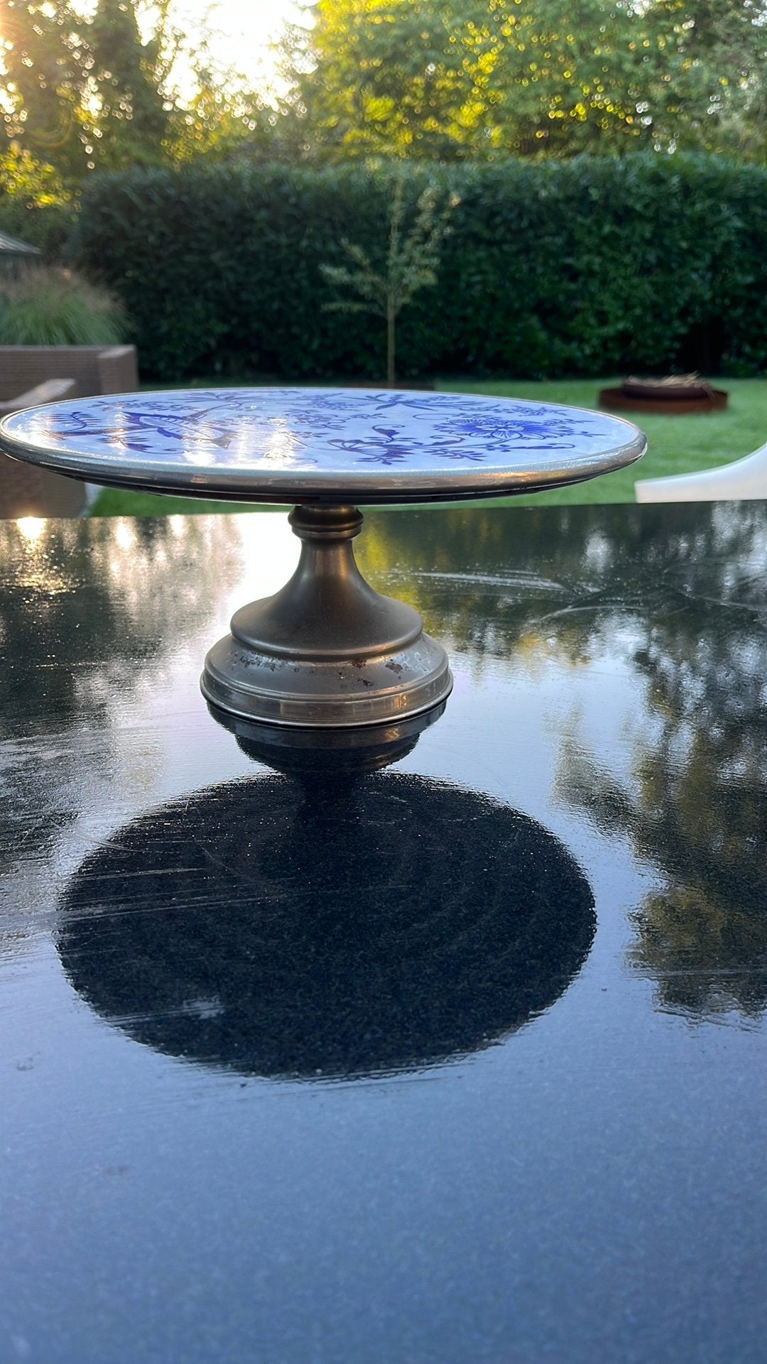 Vintage taart etagère, Ophalen, Gebruikt, Steen/keramiek