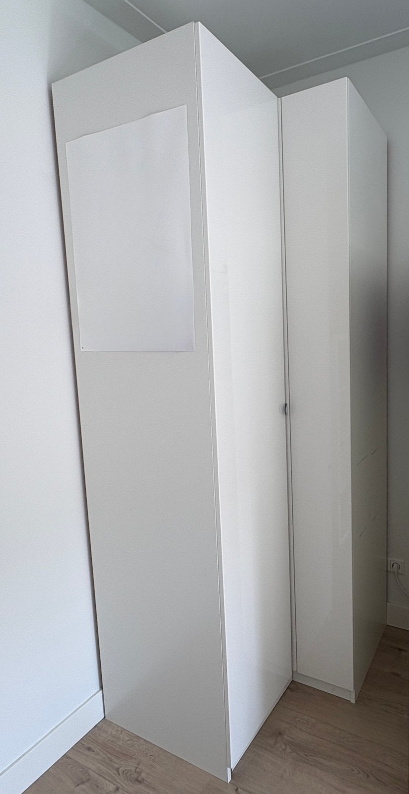 Witte Ikea PAX hoekkast, Huis en Inrichting, Kasten | Kledingkasten, Ophalen, Zo goed als nieuw, 50 tot 75 cm, 200 cm of meer