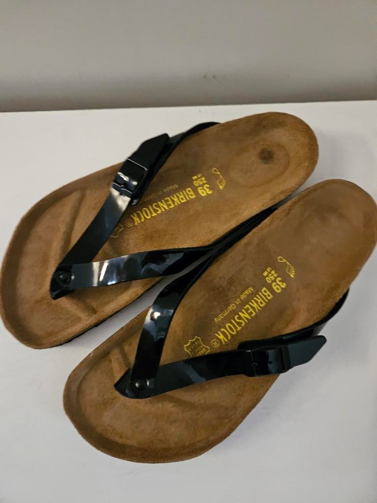 Birkenstock teenslippers maat 39 - Zwart, nooit gedragen, Slippers, Zwart, Nieuw, Ophalen of Verzenden