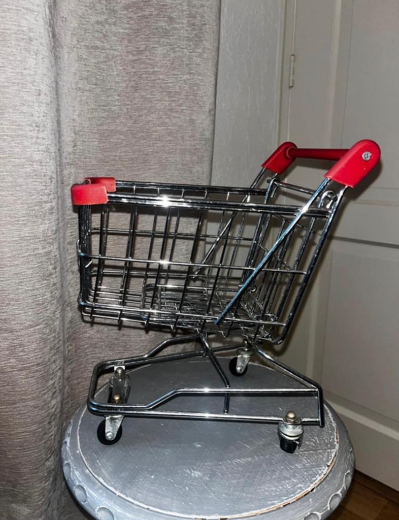 Miniatuur Winkelwagen - Decoratief en Uniek, Ophalen of Verzenden, Gebruikt, Zilver, Metaal