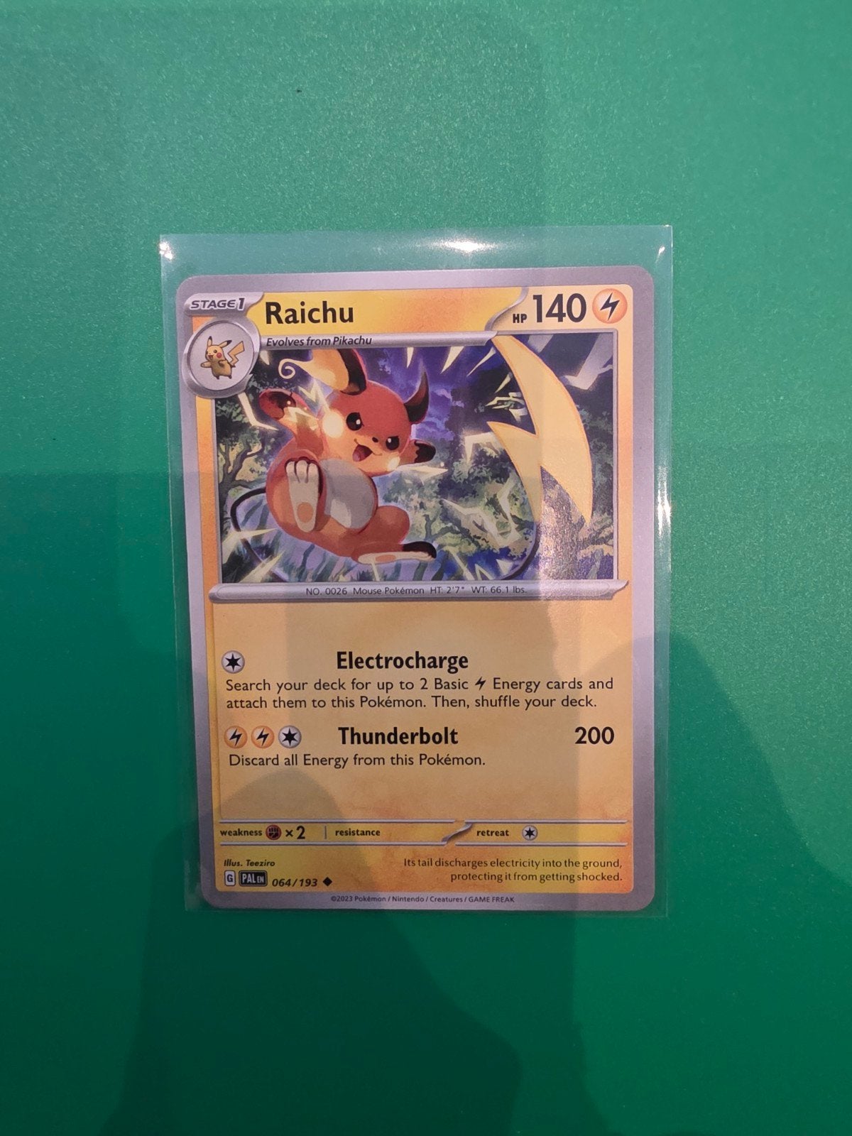 Raichu 064/193, Ophalen of Verzenden, Zo goed als nieuw