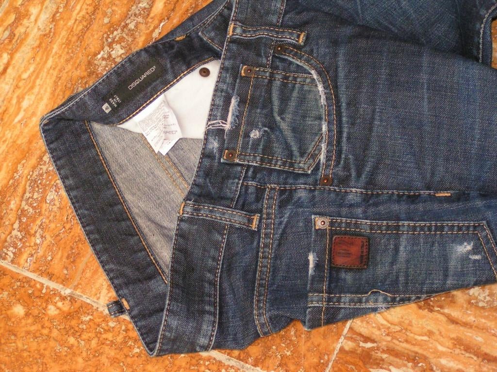 DSQUARED spijkerbroek,Mt 32(46),L32 ,topstaat, Tweedehands, Dsquared2, Blauw, Tweedehands
