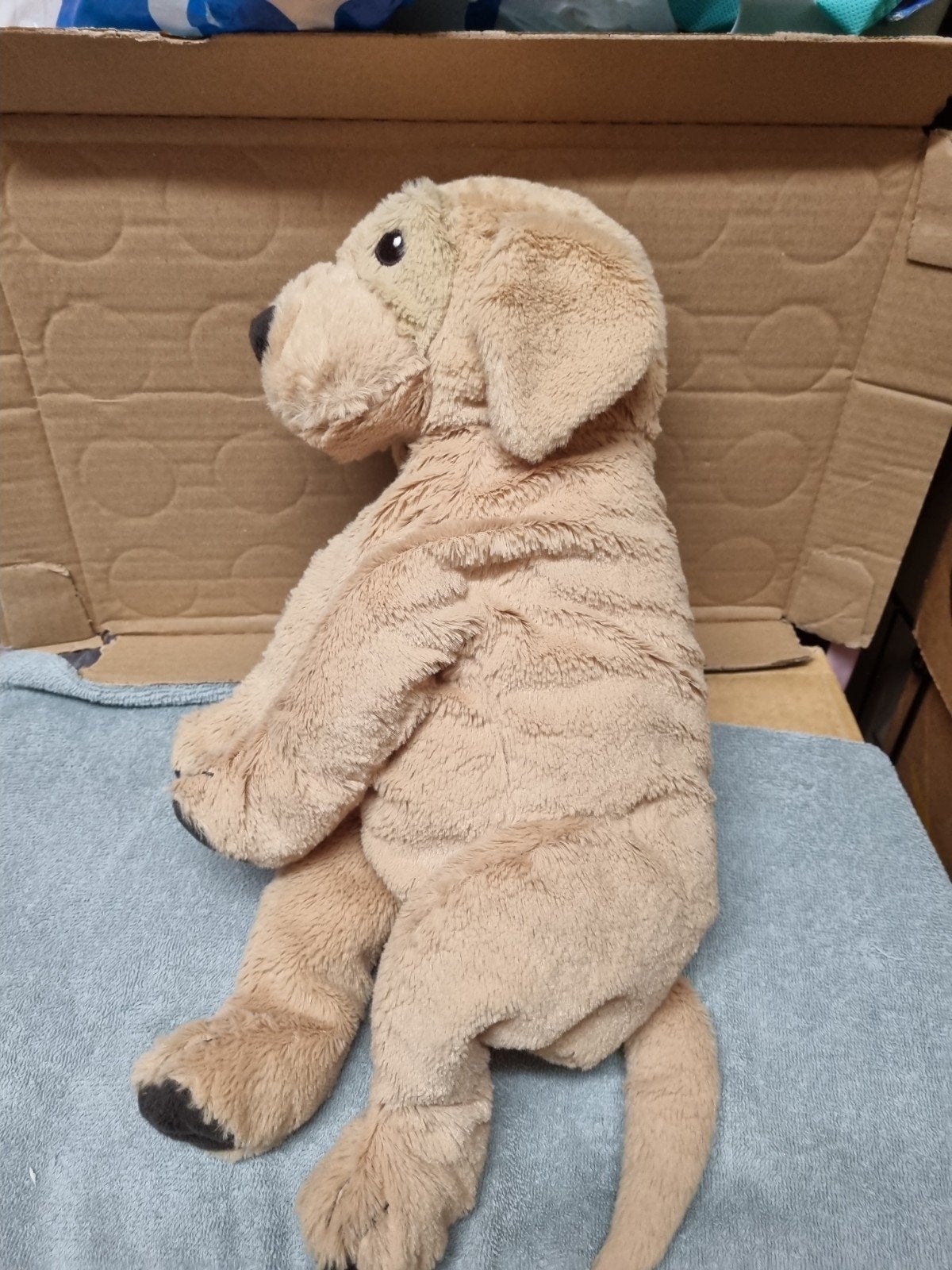 goldenretriever pup knuffel nr 6, Ophalen of Verzenden, Hond