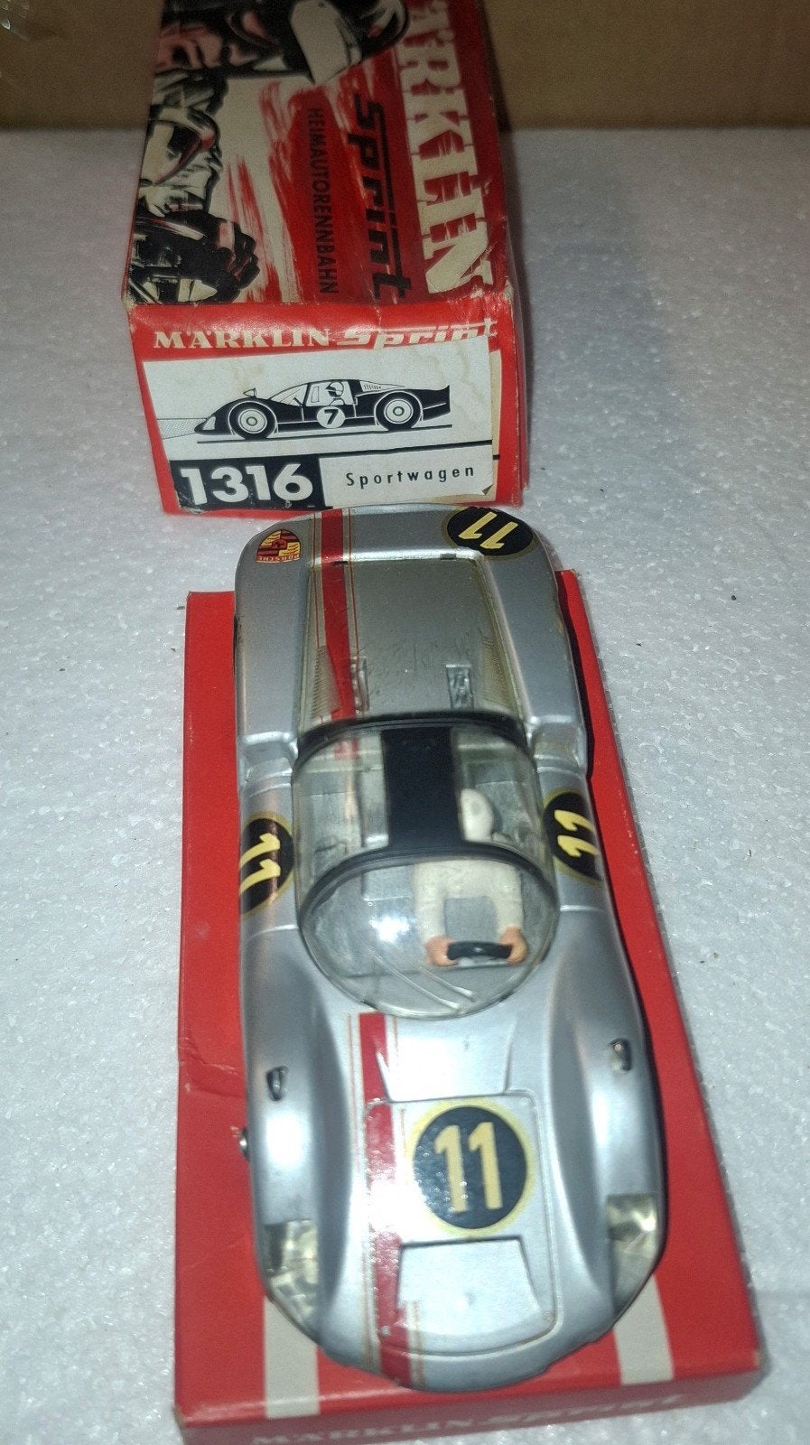 marklin sprint raceauto 1316 in ovp, Ophalen of Verzenden, Gebruikt, Elektrisch, Overige merken